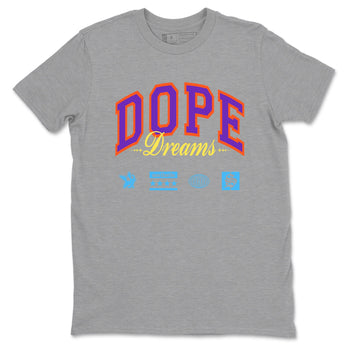 Sneaker Threads – Sneaker Tees To Match New Balance 9060 Prism Purple – Dope Dreams Graphic Tee Heather Grey 2. Perfect for Jordan releases 2025 colorways.