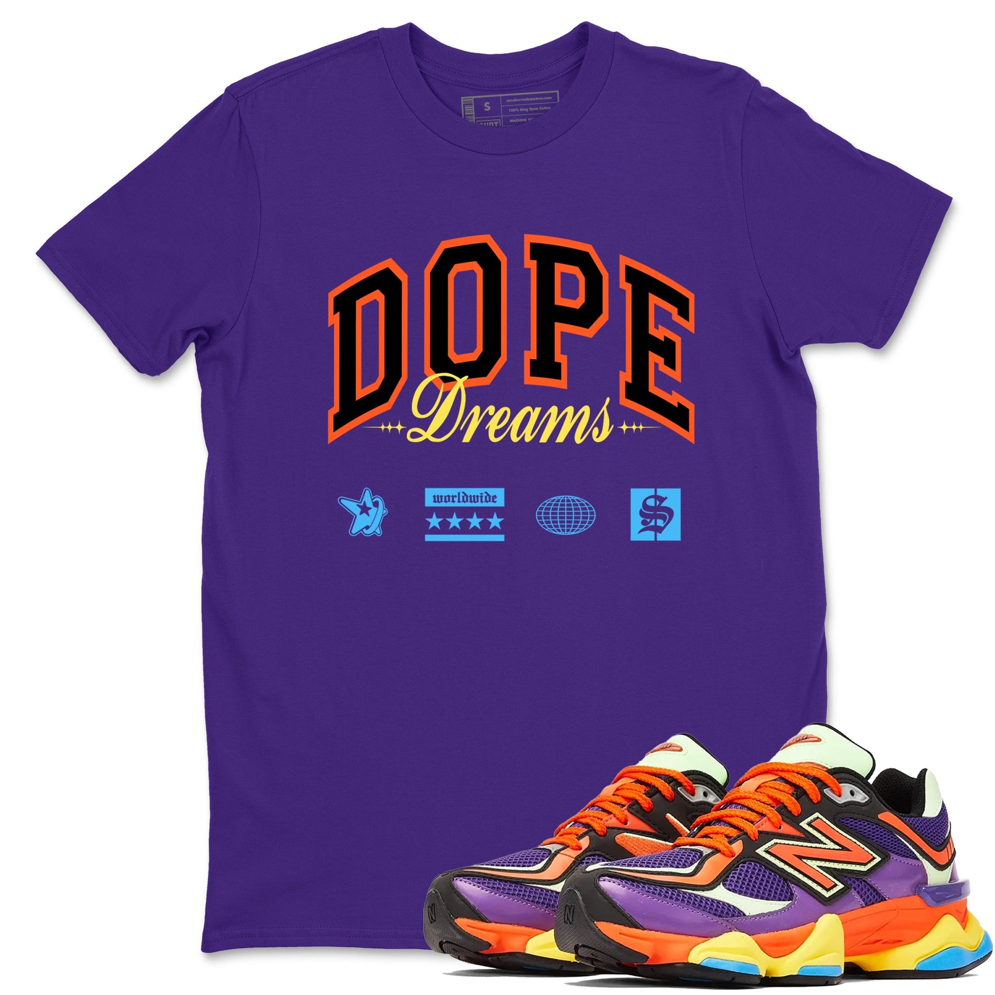 Sneaker Threads – Sneaker Tees To Match New Balance 9060 Prism Purple – Dope Dreams Graphic Tee Purple 1. Perfect for Jordan releases 2025 colorways.