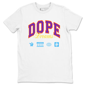 Sneaker Threads – Sneaker Tees To Match New Balance 9060 Prism Purple – Dope Dreams Graphic Tee White 2. Perfect for Jordan releases 2025 colorways.