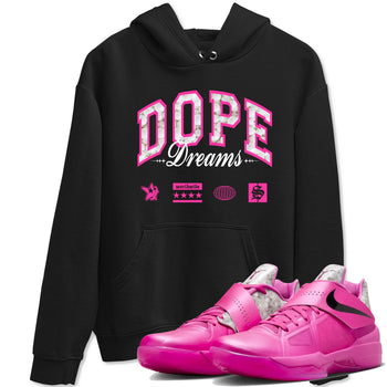 Nike KD 4 Retro Aunt Pearl shirts to match jordans Dope Dreams sneaker match tees Nike KD 4 Aunt Pearl match shoes to clothes SNRT Sneaker Tees unisex cotton Black 1 shirts