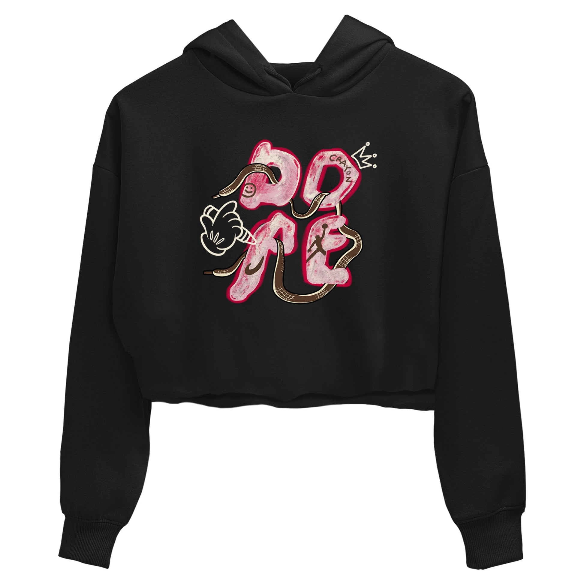 Dunk Cacao Wow And Pink Foam shirts to match jordans Dope sneaker match tees Dunk Cacao Wow And Pink Foam SNRT Sneaker Tees streetwear brand Black 2 crop tee