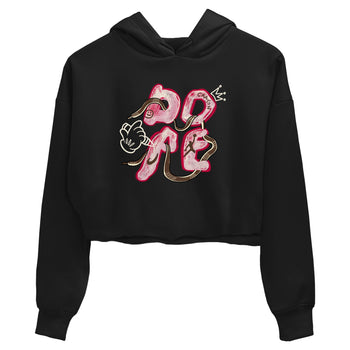 Dunk Cacao Wow And Pink Foam shirts to match jordans Dope sneaker match tees Dunk Cacao Wow And Pink Foam SNRT Sneaker Tees streetwear brand Black 2 crop tee