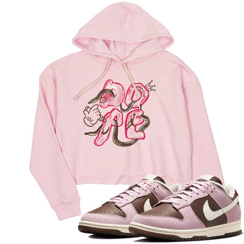 Dunk Cacao Wow And Pink Foam shirts to match jordans Dope sneaker match tees Dunk Cacao Wow And Pink Foam SNRT Sneaker Tees streetwear brand Pink 1 crop tee