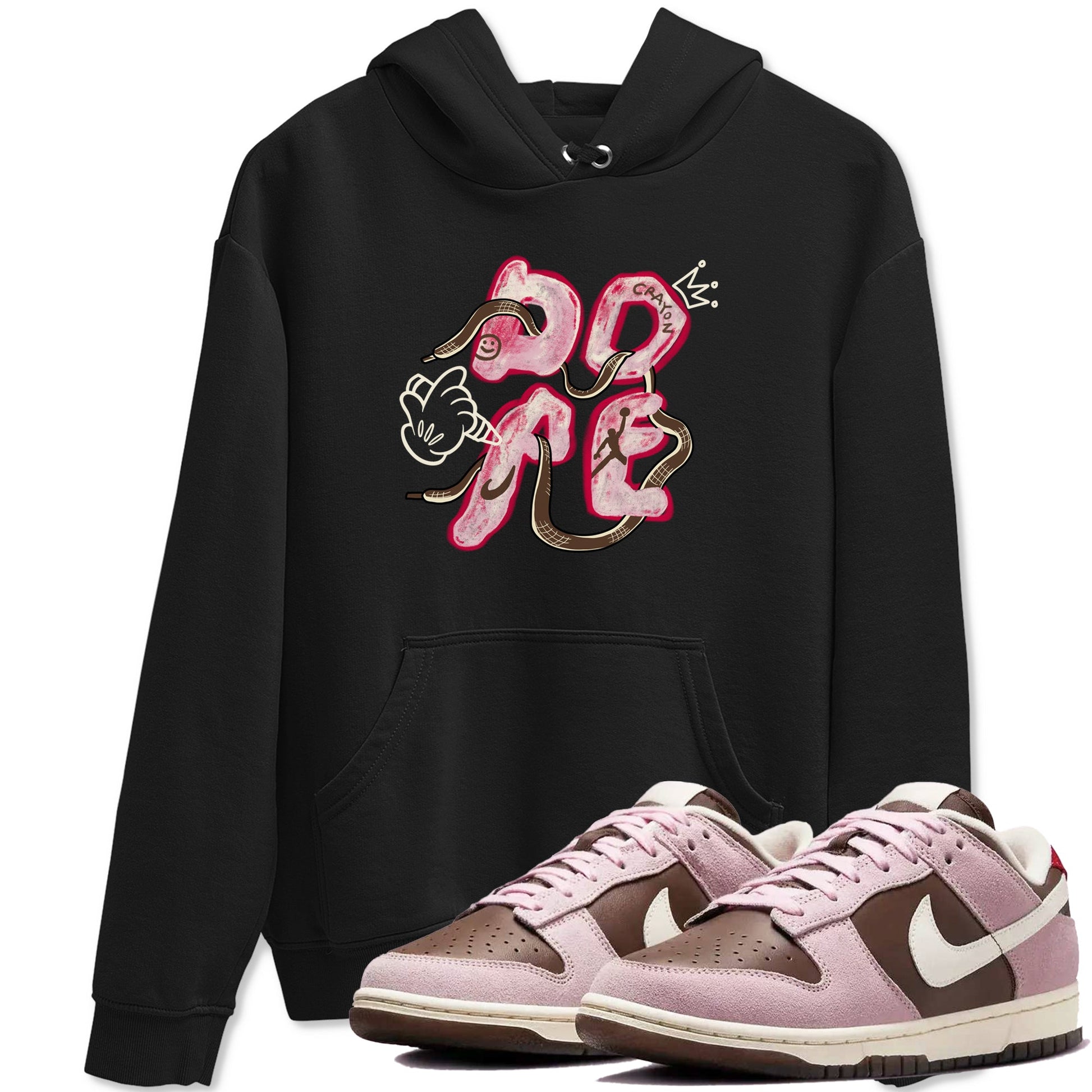 Dunk Cacao Wow And Pink Foam shirts to match jordans Dope sneaker match tees Dunk Cacao Wow And Pink Foam SNRT Sneaker Tees streetwear brand Black 1 unisex cotton tee