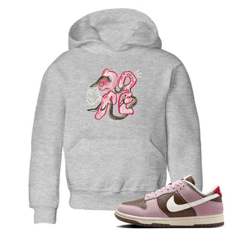Dunk Cacao Wow And Pink Foam shirts to match jordans Dope sneaker match tees Dunk Cacao Wow And Pink Foam SNRT Sneaker Tees streetwear brand Baby and Youth Heather Grey 1 cotton tee