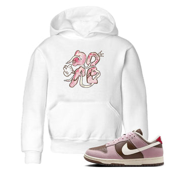 Dunk Cacao Wow And Pink Foam shirts to match jordans Dope sneaker match tees Dunk Cacao Wow And Pink Foam SNRT Sneaker Tees streetwear brand Baby and Youth White 1 cotton tee