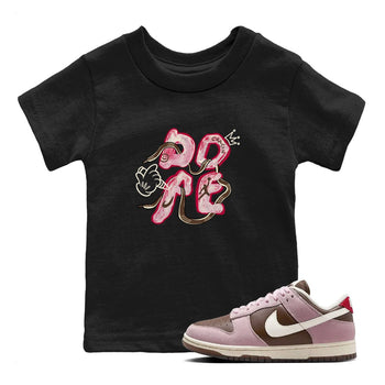 Dunk Cacao Wow And Pink Foam shirts to match jordans Dope sneaker match tees Dunk Cacao Wow And Pink Foam SNRT Sneaker Tees streetwear brand Baby and Youth Black 1 cotton tee