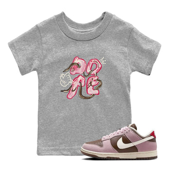 Dunk Cacao Wow And Pink Foam shirts to match jordans Dope sneaker match tees Dunk Cacao Wow And Pink Foam SNRT Sneaker Tees streetwear brand Baby and Youth Heather Grey 1 cotton tee