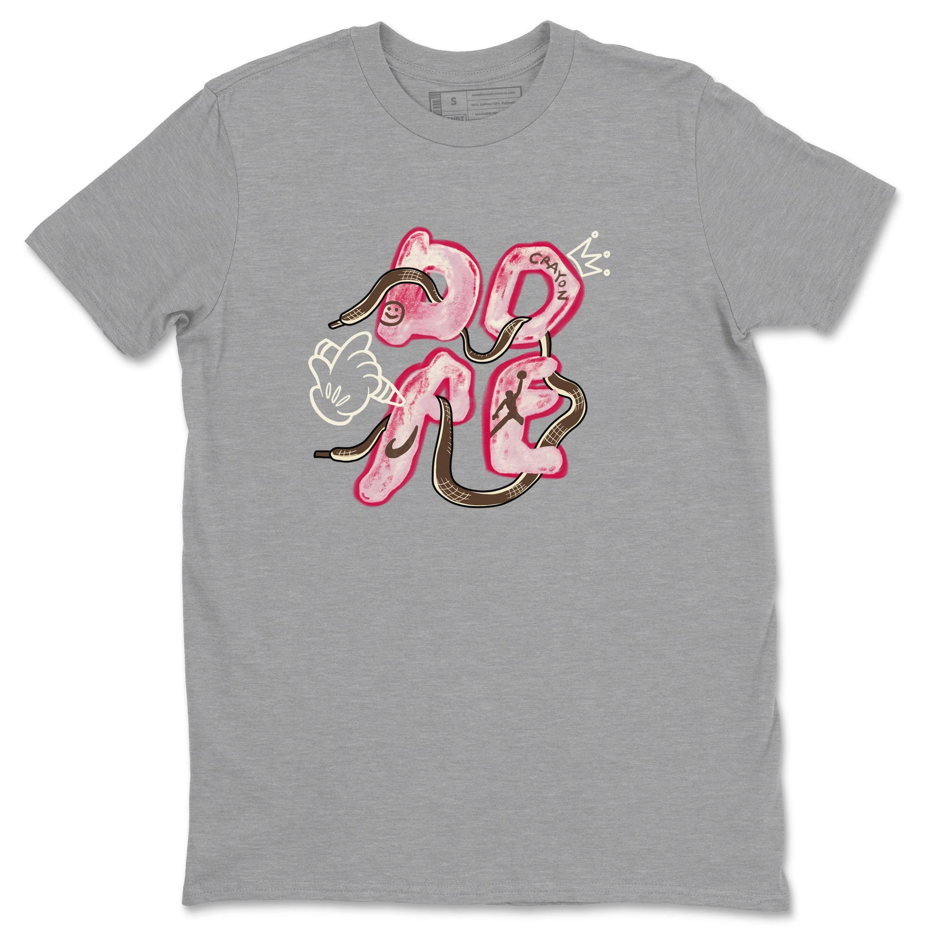 Dunk Cacao Wow And Pink Foam shirts to match jordans Dope sneaker match tees Dunk Cacao Wow And Pink Foam SNRT Sneaker Tees streetwear brand Heather Grey 2 unisex cotton tee