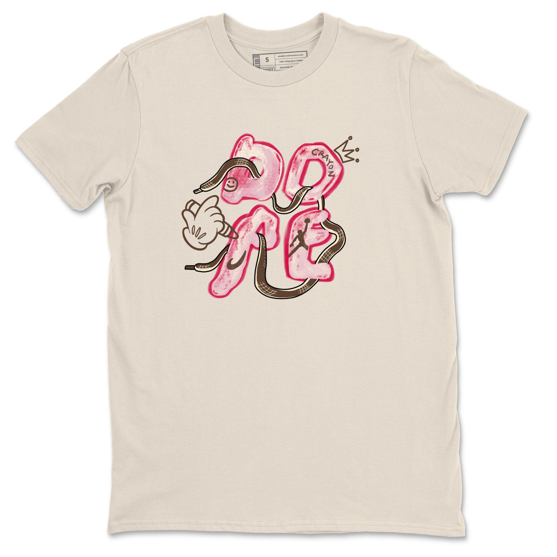 Dunk Cacao Wow And Pink Foam shirts to match jordans Dope sneaker match tees Dunk Cacao Wow And Pink Foam SNRT Sneaker Tees streetwear brand Natural 2 unisex cotton tee