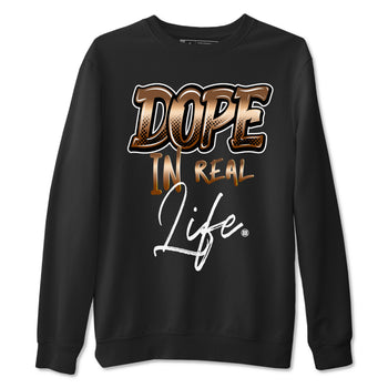 Foams One Metallic Copper shirts to match jordans Dope In Real Life sneaker match tees Air Foamposite One Metallic Copper match shoes to clothes SNRT Sneaker Tees unisex cotton Black 2 shirts