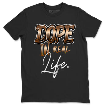 Foams One Metallic Copper shirts to match jordans Dope In Real Life sneaker match tees Air Foamposite One Metallic Copper match shoes to clothes SNRT Sneaker Tees unisex cotton Black 2 shirts