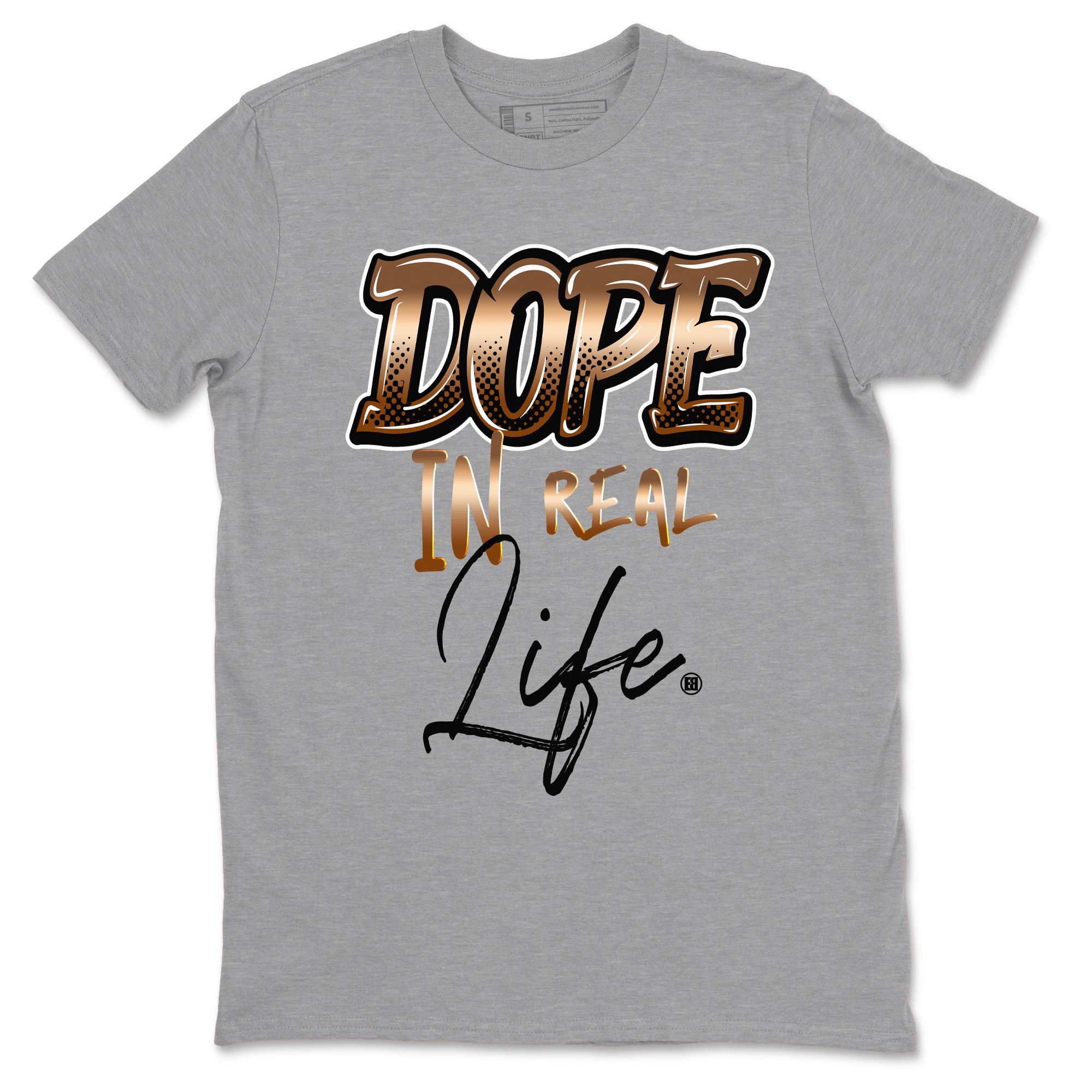 Foams One Metallic Copper shirts to match jordans Dope In Real Life sneaker match tees Air Foamposite One Metallic Copper match shoes to clothes SNRT Sneaker Tees unisex cotton Heather Grey 2 shirts