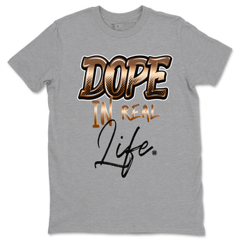 Foams One Metallic Copper shirts to match jordans Dope In Real Life sneaker match tees Air Foamposite One Metallic Copper match shoes to clothes SNRT Sneaker Tees unisex cotton Heather Grey 2 shirts
