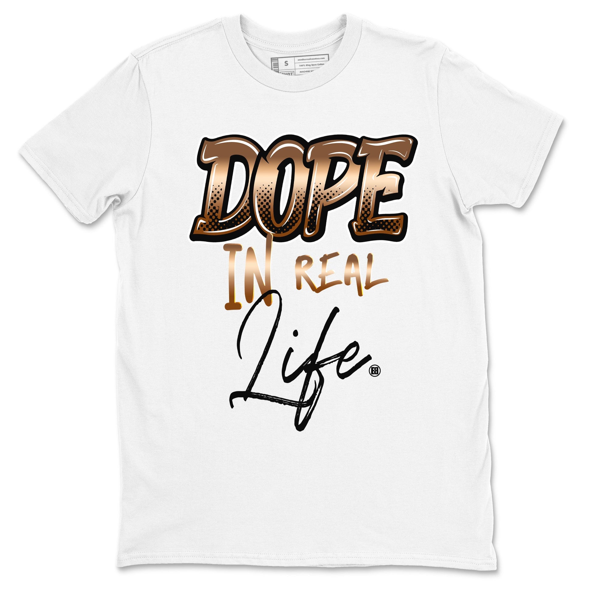 Foams One Metallic Copper shirts to match jordans Dope In Real Life sneaker match tees Air Foamposite One Metallic Copper match shoes to clothes SNRT Sneaker Tees unisex cotton White 2 shirts