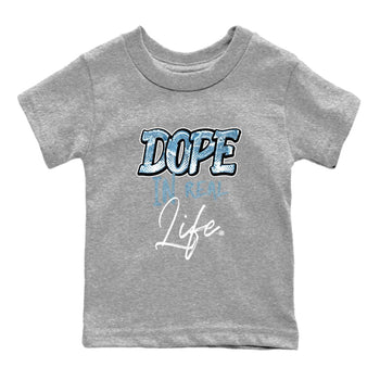 1s Denim shirts to match jordans Dope In Real Life sneaker match tees Air Jordan 1 Denim SNRT Sneaker Tees streetwear brand Baby and Youth Heather Grey 2 cotton tee