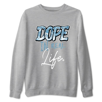 1s Denim shirts to match jordans Dope In Real Life sneaker match tees Air Jordan 1 Denim SNRT Sneaker Tees streetwear brand Heather Grey 2 unisex cotton tee