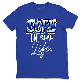 1s Game Royal shirts to match jordans Dope In Real Life sneaker match tees Air Jordan 1 Retro Low OG Game Royal match shoes to clothes SNRT Sneaker Tees unisex cotton Royal Blue 2 shirts