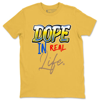 Air Jordan 1 Travis Scott Canary shirt to match jordans Dope In Real Life sneaker tees Air Jordan 1 Low x Travis Scott x Canary SNRT Sneaker Release Tees unisex cotton Daisy 2 crew neck shirt
