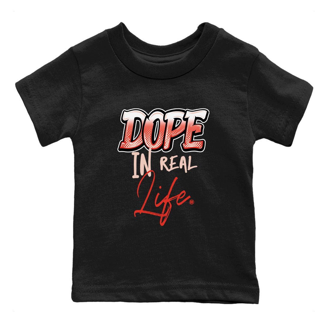 13s Dune Red shirts to match jordans Dope In Real Life sneaker match tees Air Jordan 13 Dune Red SNRT Sneaker Tees streetwear brand Baby and Youth Black 2 cotton tee