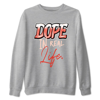 13s Dune Red shirts to match jordans Dope In Real Life sneaker match tees Air Jordan 13 Dune Red SNRT Sneaker Tees streetwear brand Heather Grey 2 unisex cotton tee