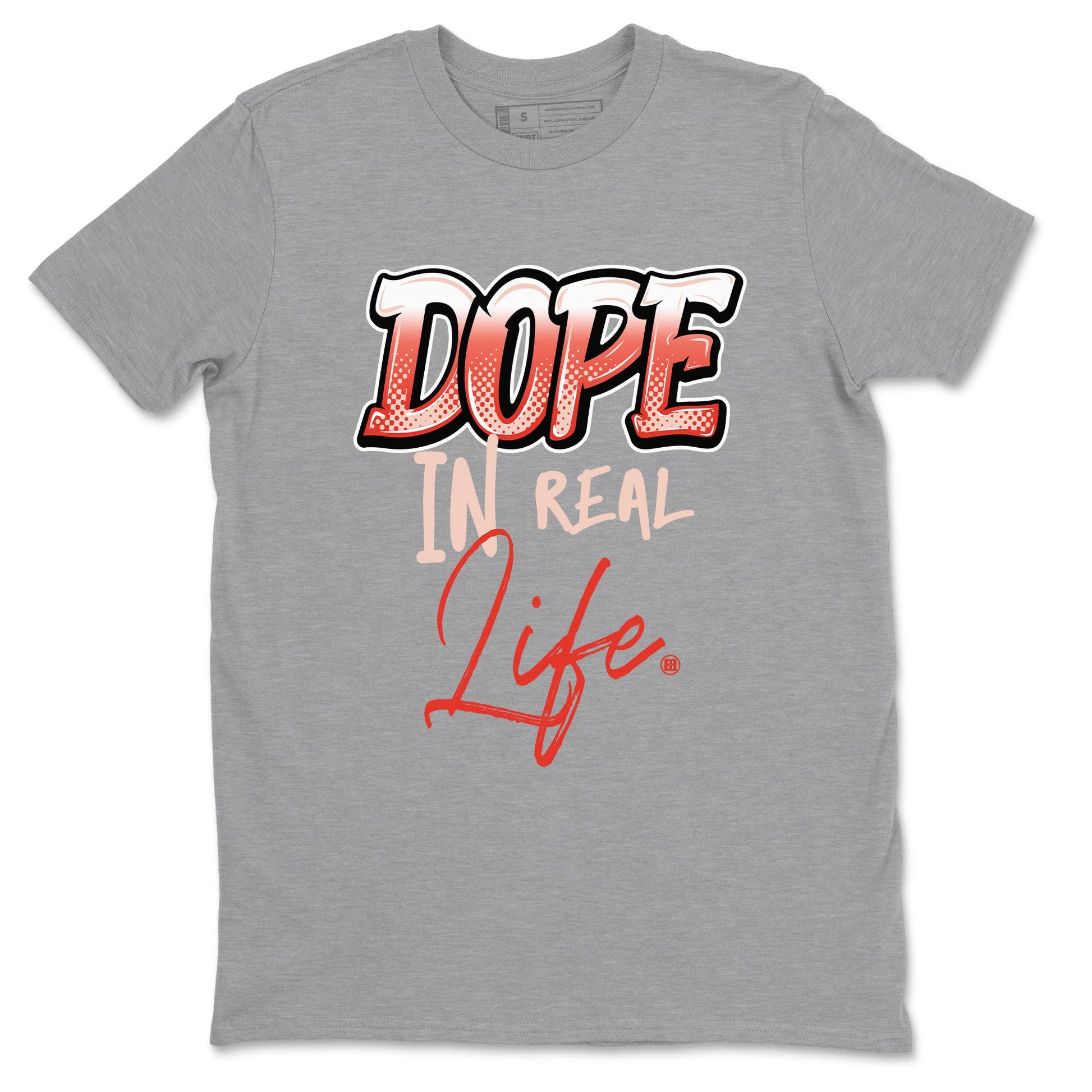 13s Dune Red shirts to match jordans Dope In Real Life sneaker match tees Air Jordan 13 Dune Red SNRT Sneaker Tees streetwear brand Heather Grey 2 unisex cotton tee