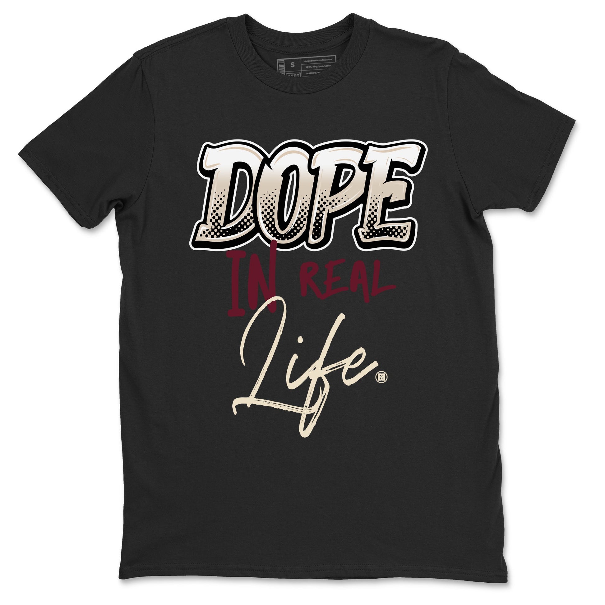 4s A Ma Maniere x Fossil Stone shirts to match jordans Dope In Real Life sneaker match tees Air Jordan 4 A Ma Maniere x Fossil Stone match shoes to clothes SNRT Sneaker Tees unisex cotton Black 2 shirts
