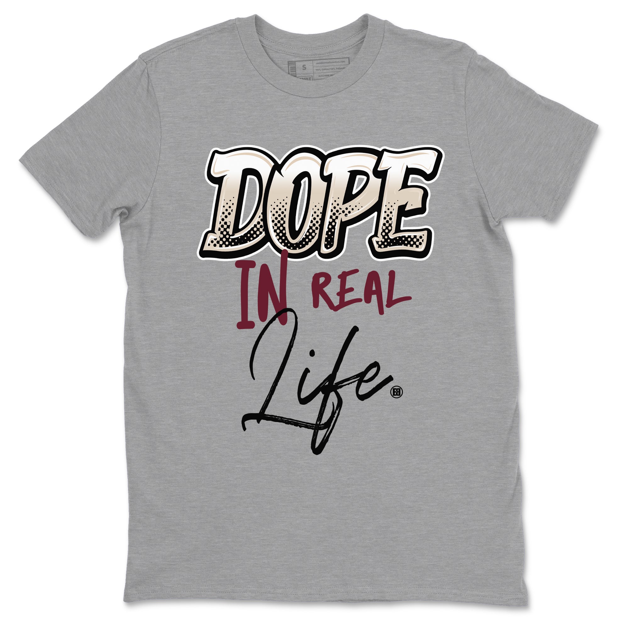 4s A Ma Maniere x Fossil Stone shirts to match jordans Dope In Real Life sneaker match tees Air Jordan 4 A Ma Maniere x Fossil Stone match shoes to clothes SNRT Sneaker Tees unisex cotton Heather Grey 2 shirts
