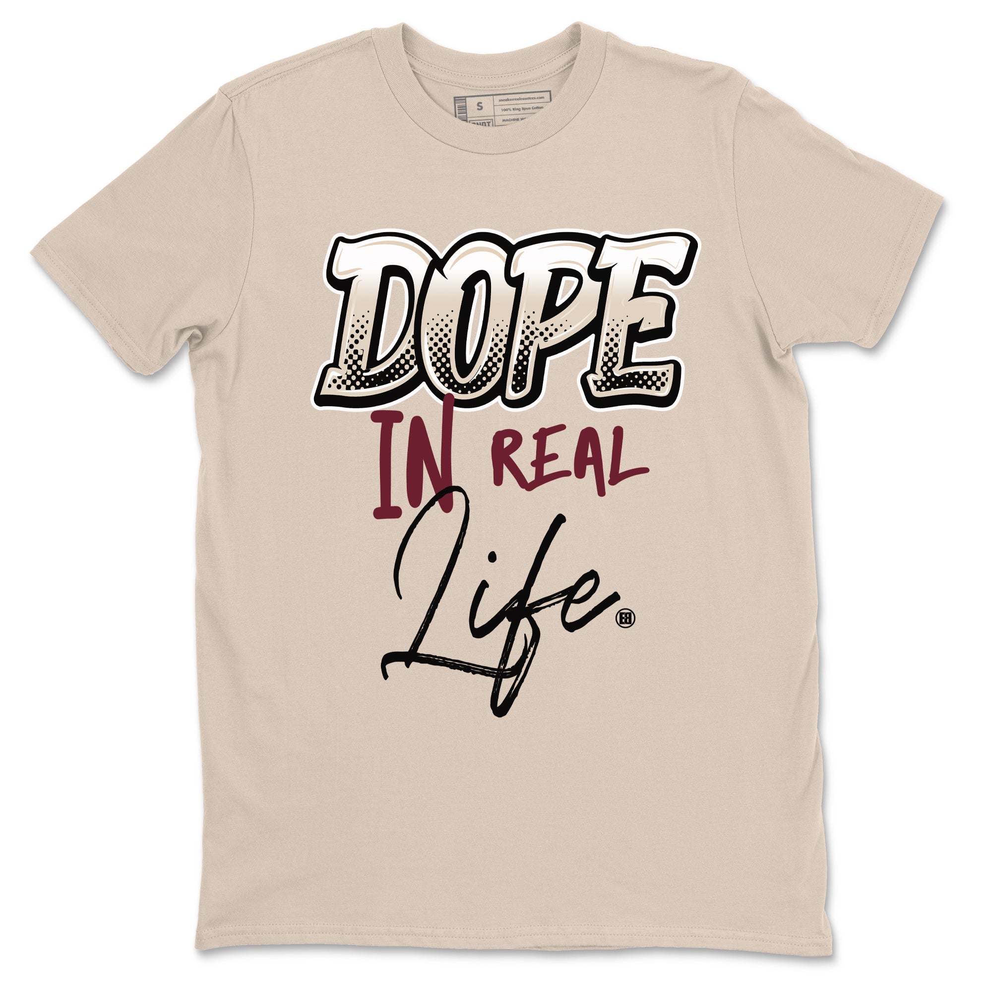 4s A Ma Maniere x Fossil Stone shirts to match jordans Dope In Real Life sneaker match tees Air Jordan 4 A Ma Maniere x Fossil Stone match shoes to clothes SNRT Sneaker Tees unisex cotton Sand 2 shirts