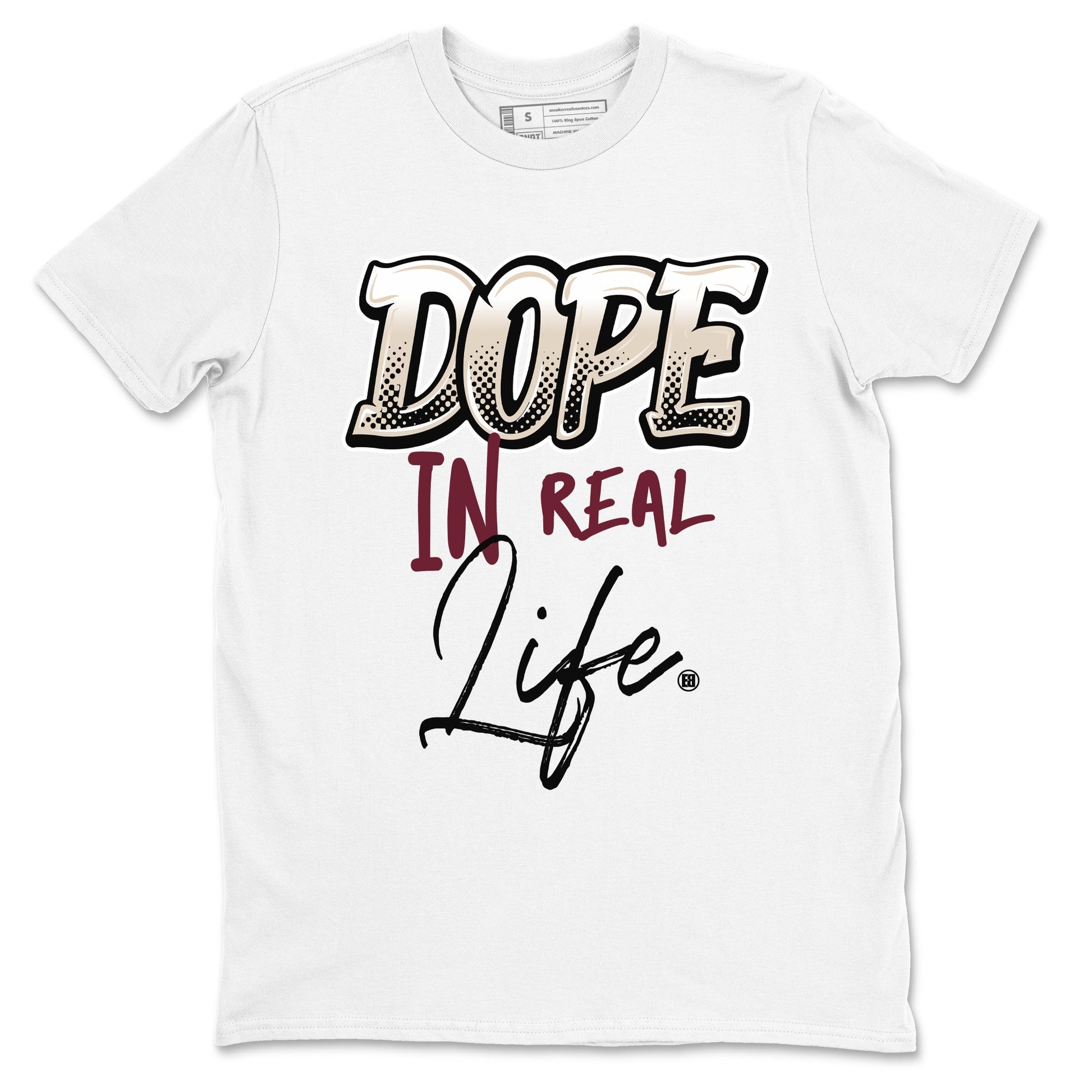 4s A Ma Maniere x Fossil Stone shirts to match jordans Dope In Real Life sneaker match tees Air Jordan 4 A Ma Maniere x Fossil Stone match shoes to clothes SNRT Sneaker Tees unisex cotton White 2 shirts