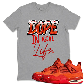 4s Brick By Brick best t shirts to wear with jordans Dope In Real Life sneaker match tees Nigel Sylvester x Air Jordan 4 Brick by Brick match shoes to clothes SNRT Sneaker Tees unisex cotton Heather Grey 1 shirts