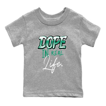 4s Oxidized Green shirts to match jordans Dope In Real Life sneaker match tees Air Jordan 4 Oxidized Green SNRT Sneaker Tees streetwear brand Baby and Youth Heather Grey 2 cotton tee