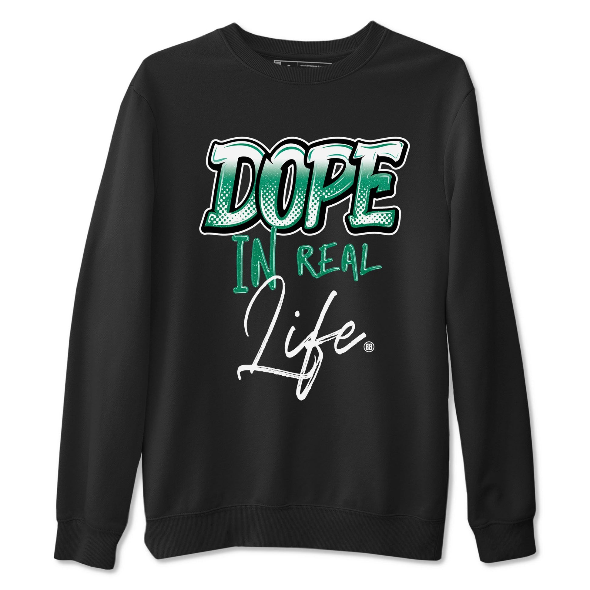 4s Oxidized Green shirts to match jordans Dope In Real Life sneaker match tees Air Jordan 4 Oxidized Green SNRT Sneaker Tees streetwear brand Black 2 unisex cotton tee
