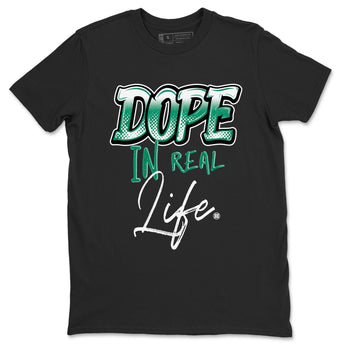 4s Oxidized Green shirts to match jordans Dope In Real Life sneaker match tees Air Jordan 4 Oxidized Green SNRT Sneaker Tees streetwear brand Black 2 unisex cotton tee