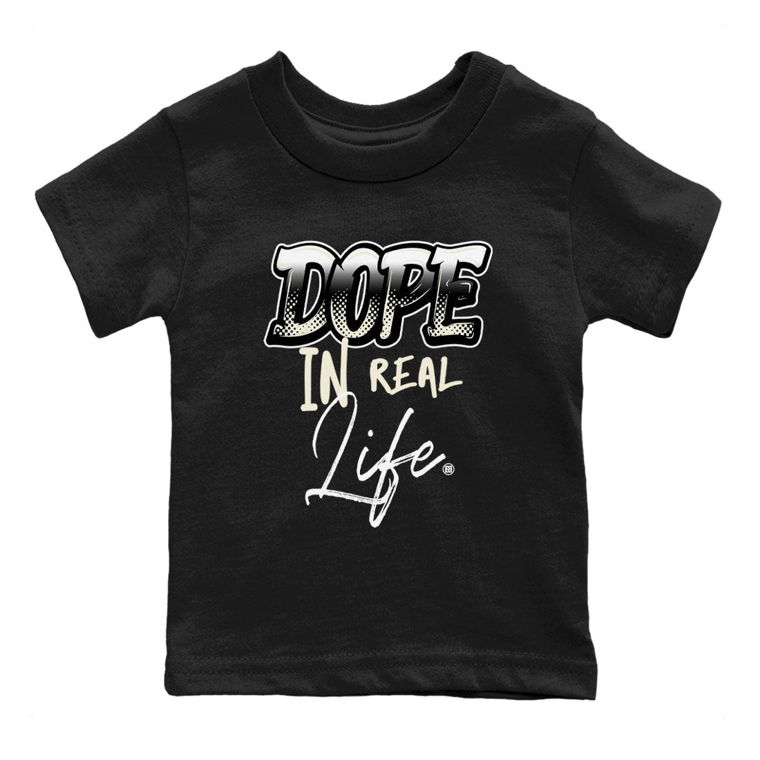 AJ5 Sail shirt to match jordans Dope In Real Life sneaker tees Air Jordan 5 Sail SNRT sneaker release tees baby toddler Black 2 cotton Shirt
