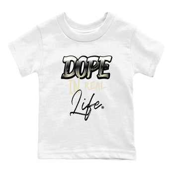 AJ5 Sail shirt to match jordans Dope In Real Life sneaker tees Air Jordan 5 Sail SNRT sneaker release tees baby toddler White 2 cotton Shirt