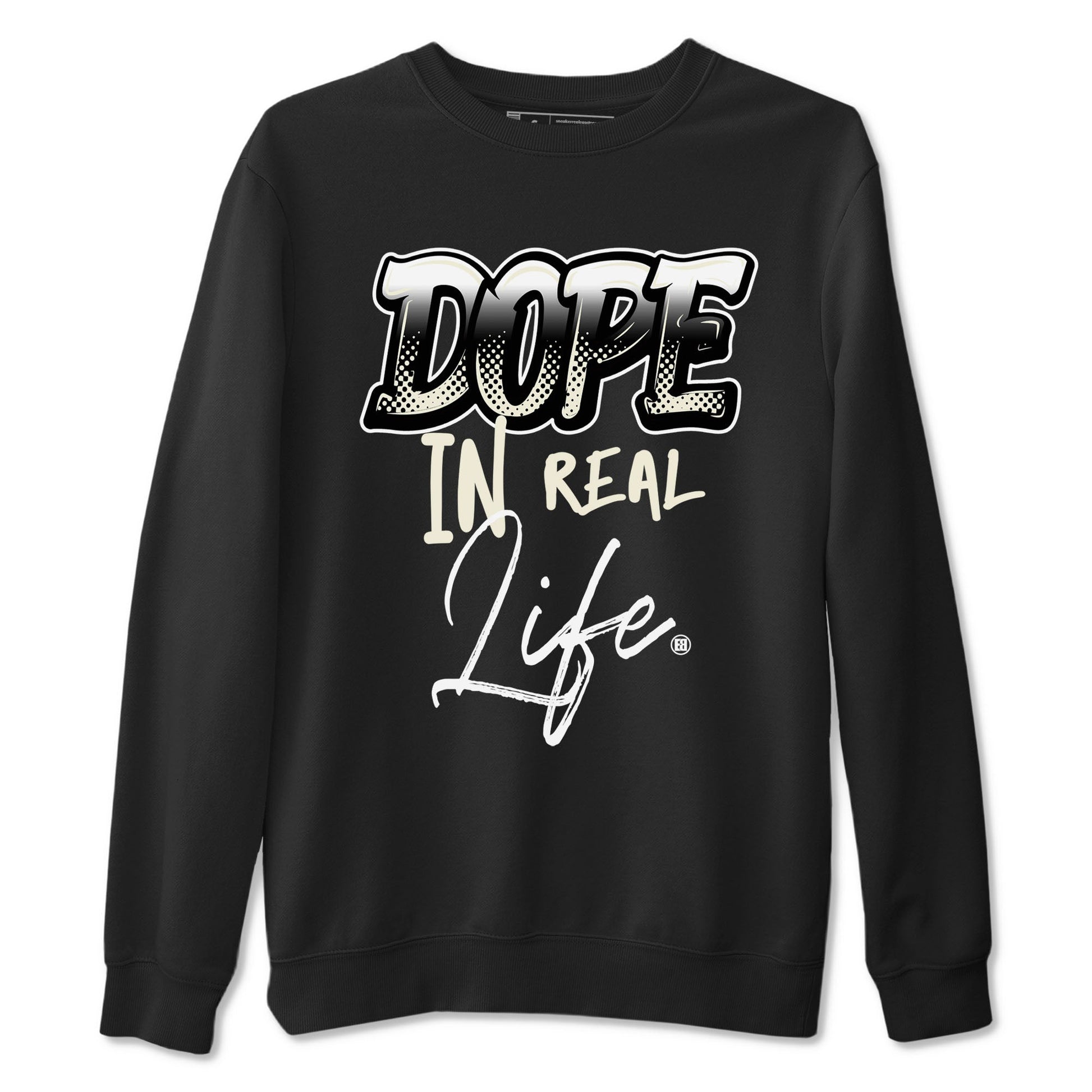 AJ5 Sail shirt to match jordans Dope In Real Life sneaker tees Air Jordan 5 Sail SNRT Sneaker Release Tees unisex cotton Black 2 crew neck shirt