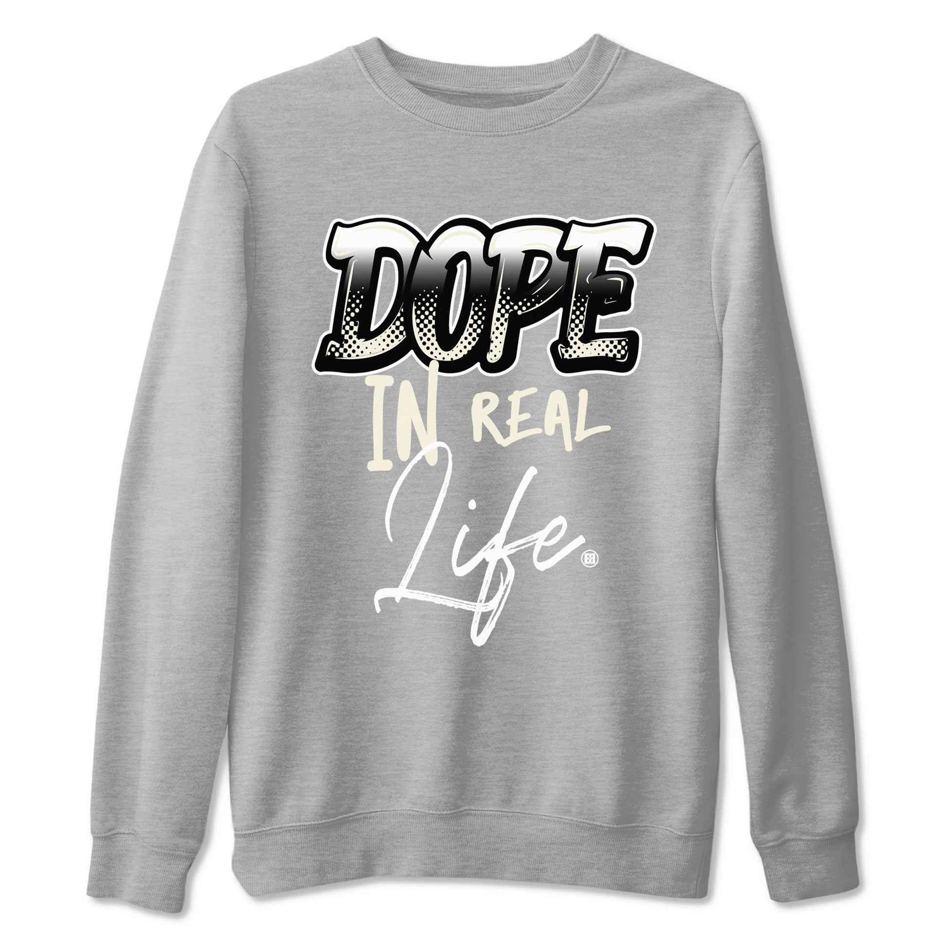 AJ5 Sail shirt to match jordans Dope In Real Life sneaker tees Air Jordan 5 Sail SNRT Sneaker Release Tees unisex cotton Heather Grey 2 crew neck shirt