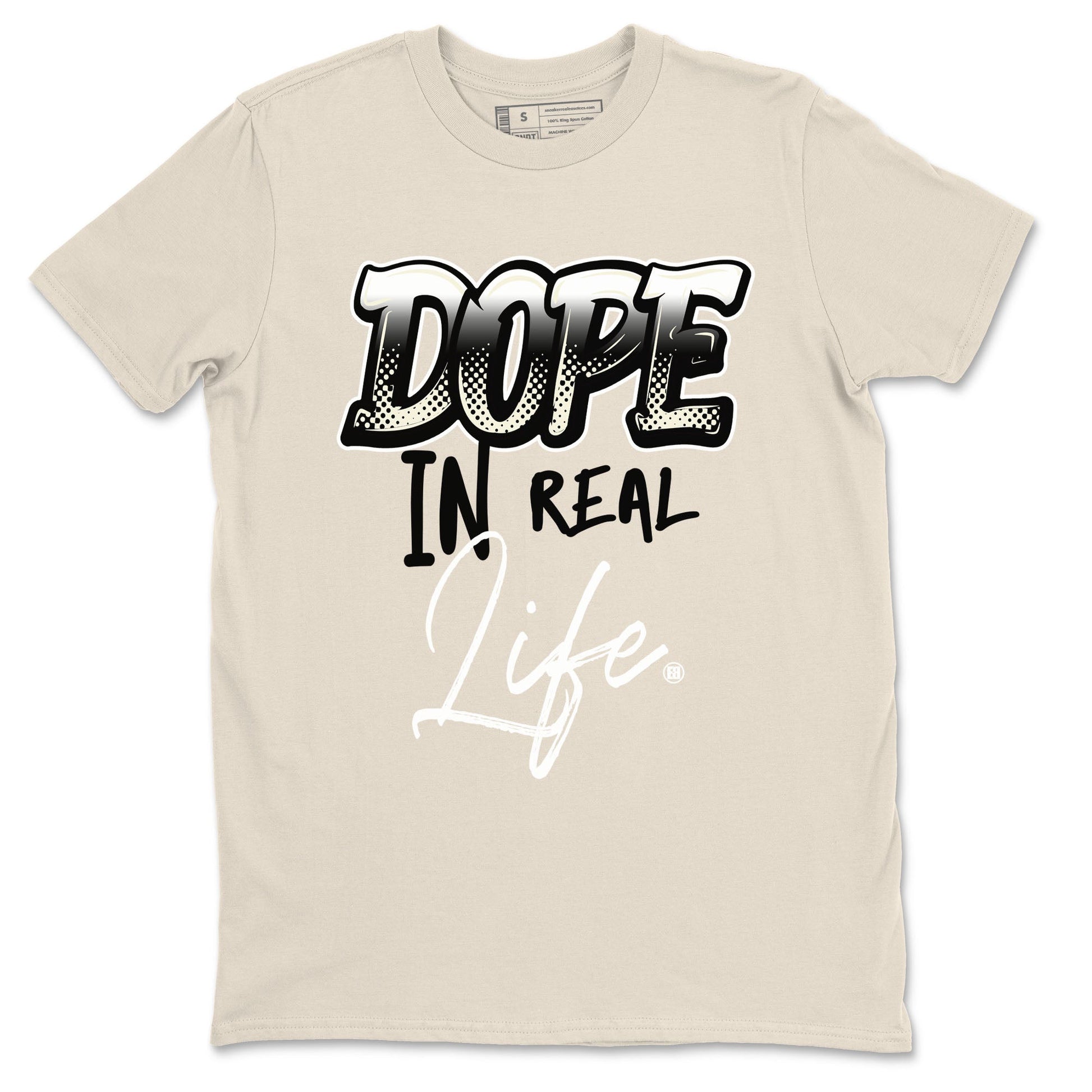 AJ5 Sail shirt to match jordans Dope In Real Life sneaker tees Air Jordan 5 Sail SNRT Sneaker Release Tees unisex cotton Natural 2 crew neck shirt