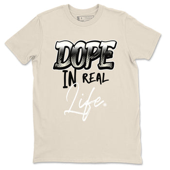 AJ5 Sail shirt to match jordans Dope In Real Life sneaker tees Air Jordan 5 Sail SNRT Sneaker Release Tees unisex cotton Natural 2 crew neck shirt