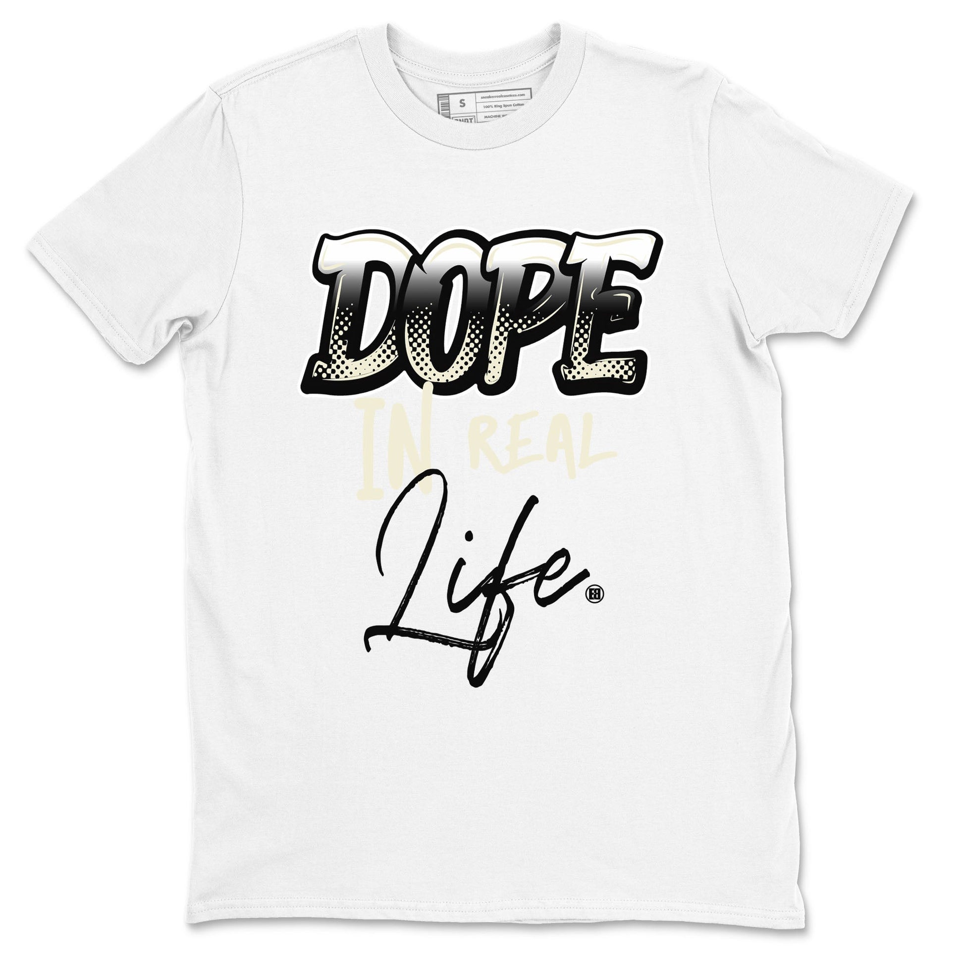 AJ5 Sail shirt to match jordans Dope In Real Life sneaker tees Air Jordan 5 Sail SNRT Sneaker Release Tees unisex cotton White 2 crew neck shirt