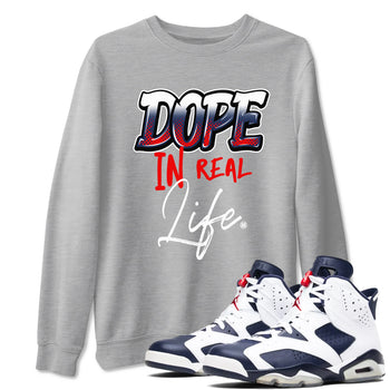 6s White And Midnight Navy shirts to match jordans Dope In Real Life sneaker match tees Air Jordan 6 White And Midnight Navy SNRT Sneaker Tees streetwear brand Heather Grey 1 unisex cotton tee