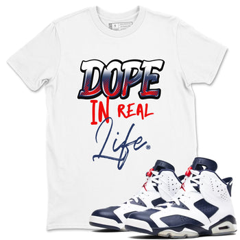 6s White And Midnight Navy shirts to match jordans Dope In Real Life sneaker match tees Air Jordan 6 White And Midnight Navy SNRT Sneaker Tees streetwear brand White 1 unisex cotton tee