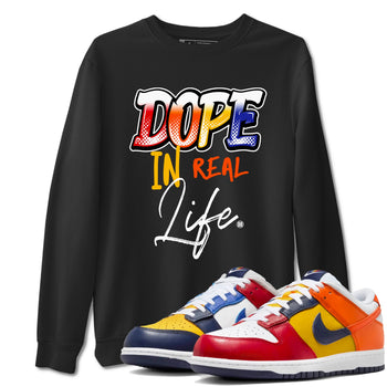 Dunk What The t shirts to match sneakers Dope In Real Life sneaker match tees Dunk Low CO.JP What The shirt SNRT Sneaker Tees unisex cotton Black 1 shirts
