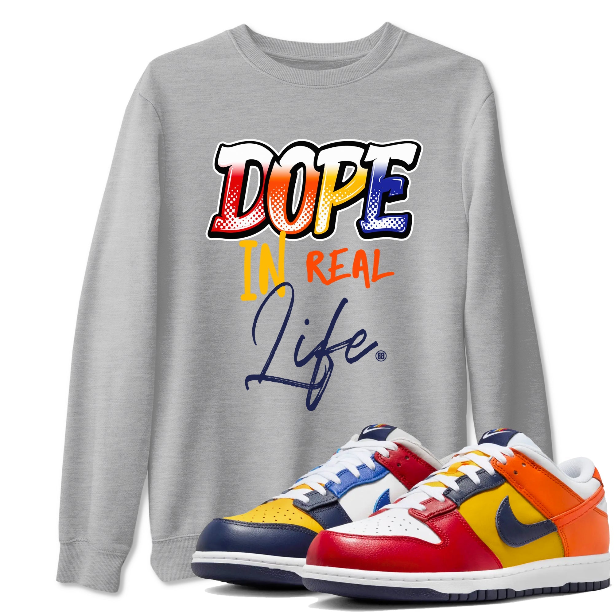 Dunk What The t shirts to match sneakers Dope In Real Life sneaker match tees Dunk Low CO.JP What The shirt SNRT Sneaker Tees unisex cotton Heather Grey 1 shirts