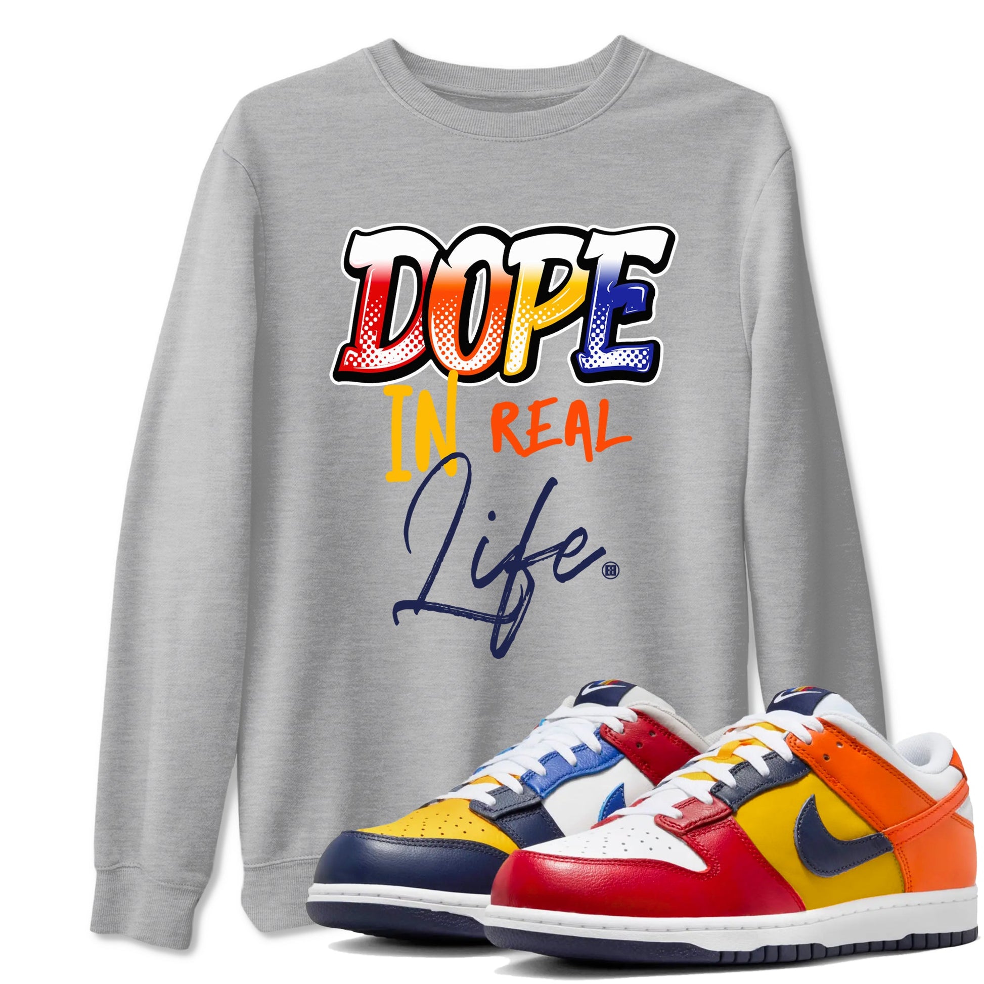 Dunk What The t shirts to match sneakers Dope In Real Life sneaker match tees Dunk Low CO.JP What The shirt SNRT Sneaker Tees unisex cotton Heather Grey 1 shirts