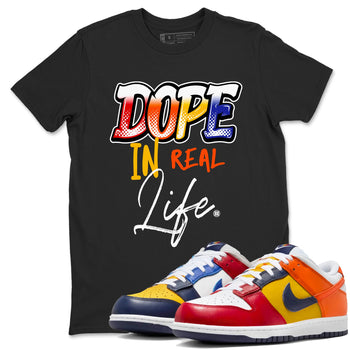 Dunk What The t shirts to match sneakers Dope In Real Life sneaker match tees Dunk Low CO.JP What The shirt SNRT Sneaker Tees unisex cotton Black 1 shirts