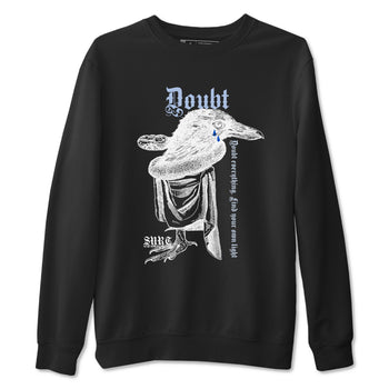 11s Low Space shirt to match jordans Doubt Everything sneaker tees Air Jordan 11 Low Space SNRT Sneaker Release Tees unisex cotton Black 2 crew neck shirt