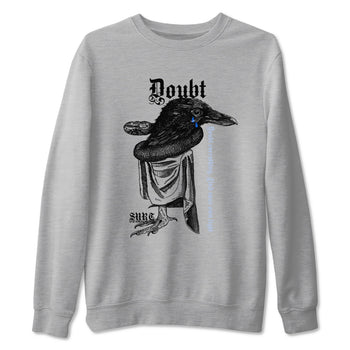 11s Low Space shirt to match jordans Doubt Everything sneaker tees Air Jordan 11 Low Space SNRT Sneaker Release Tees unisex cotton Heather Grey 2 crew neck shirt