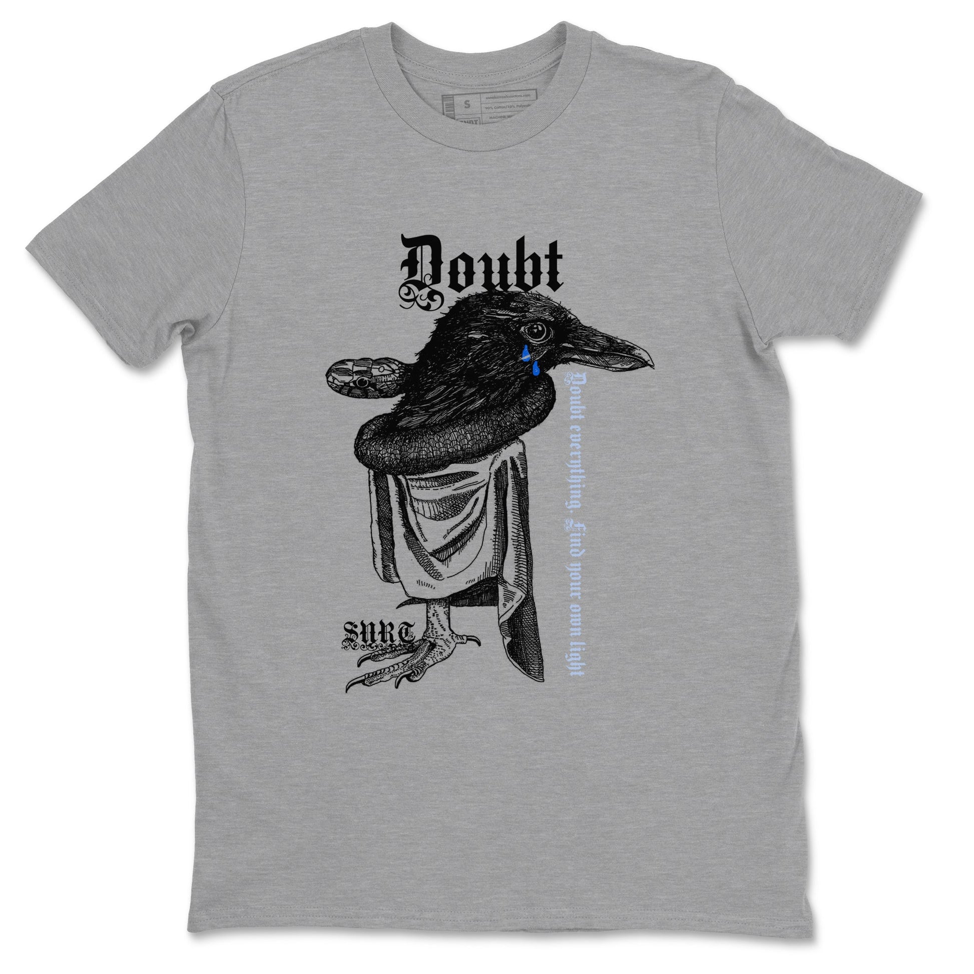 11s Low Space shirt to match jordans Doubt Everything sneaker tees Air Jordan 11 Low Space SNRT Sneaker Release Tees unisex cotton Heather Grey 2 crew neck shirt